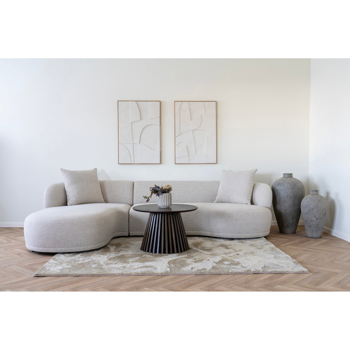 Tea Sofa mit Récamiere links – Natur – Ansicht 6