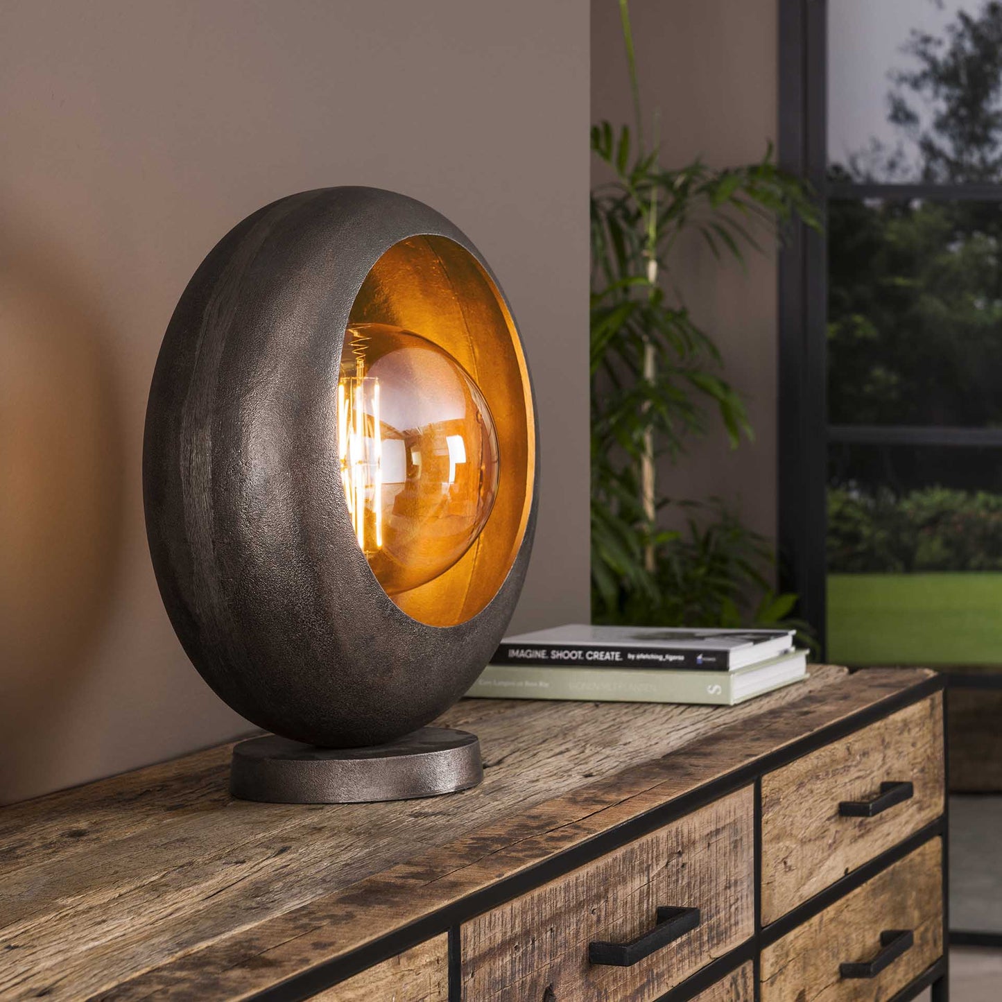 Tischlampe track XL alu