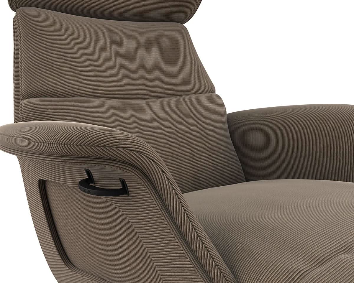 Clement Chaiselongue - Cord - Taupe Brown