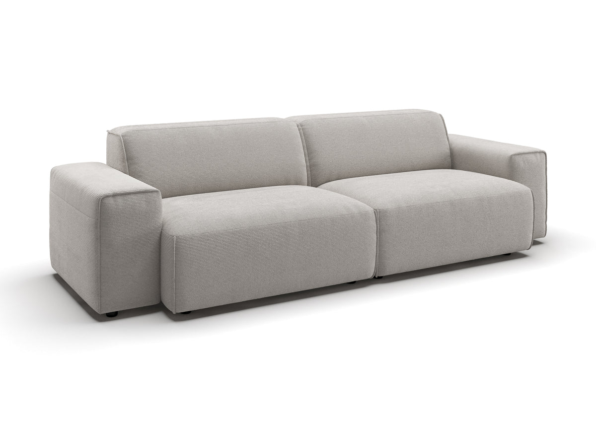 Lund 3-Sitzer-Sofa in Feincord Weiß