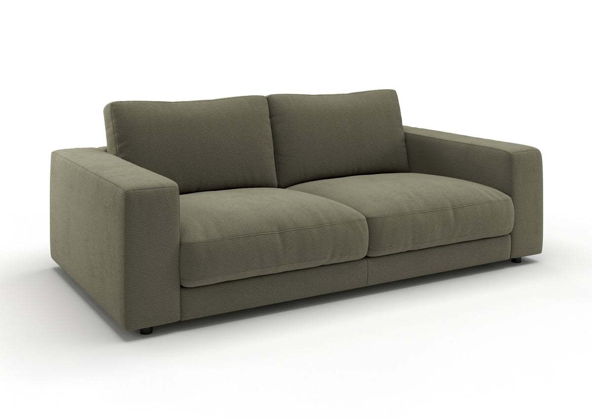 Skagen 2-Sitzer-Sofa in Feincord Oliv