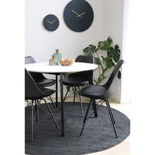 Erika Esszimmerstuhl 2er-Set – Kunstleder Schwarz, Beine Schwarz – Ansicht 5