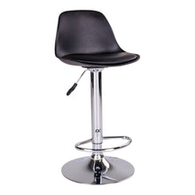 Fiona Barstuhl 2er-Set – Kunstleder Schwarz, Beine Chrom von Luiva Living