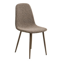 Kasper Esszimmerstuhl 2er-Set – Stoff Hellbraun, Beine Hellbraun von Luiva Living