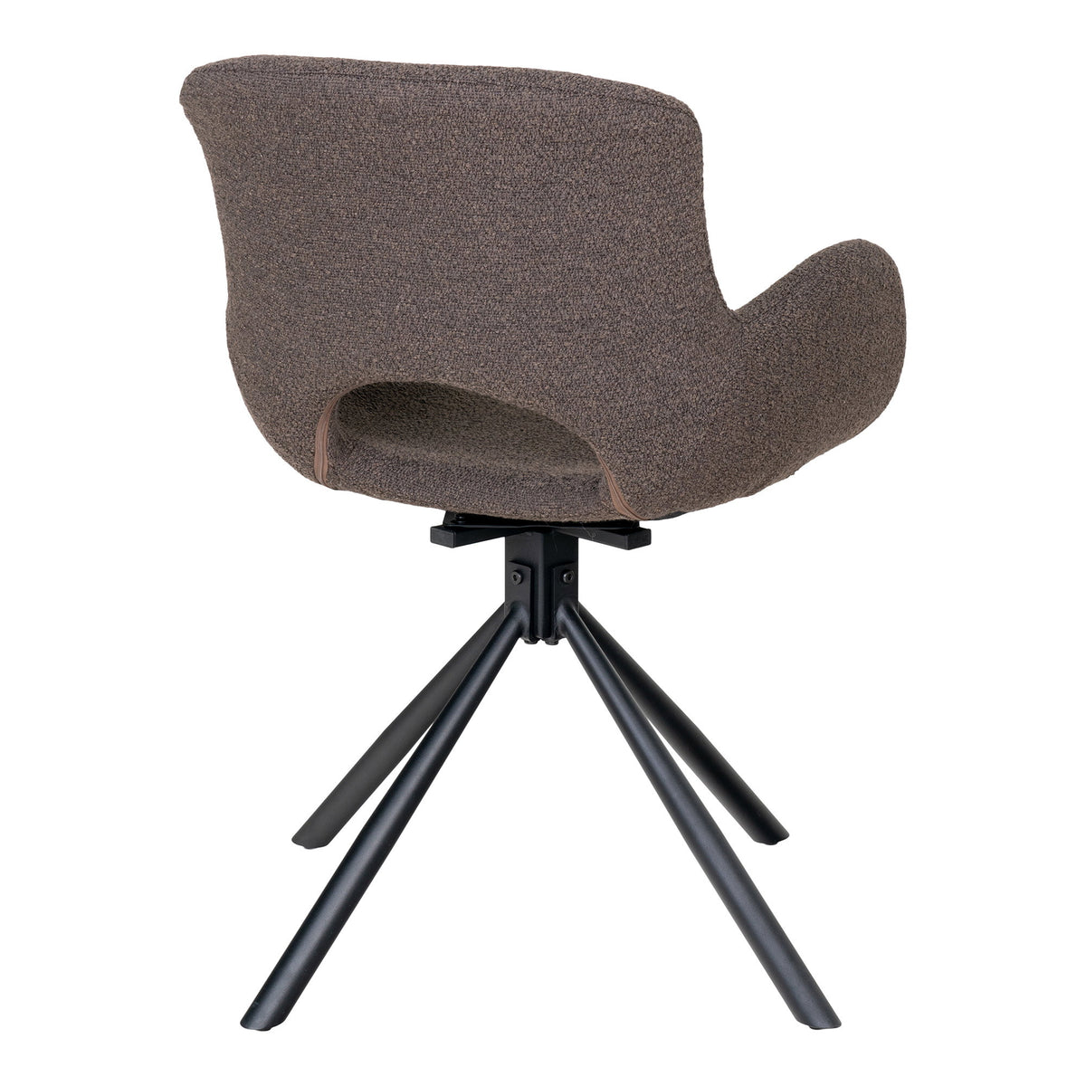 Jens Esszimmerstuhl 2er-Set mit Drehfunktion – Bouclé Taupe – Ansicht 4