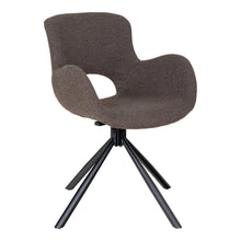 Jens Esszimmerstuhl 2er-Set mit Drehfunktion – Bouclé Taupe von Luiva Living