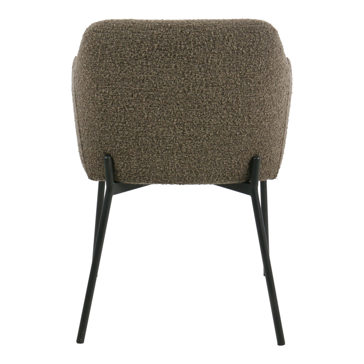 Harald Esszimmerstuhl 2er-Set – Bouclé Braun, Beine Schwarz – Ansicht 5