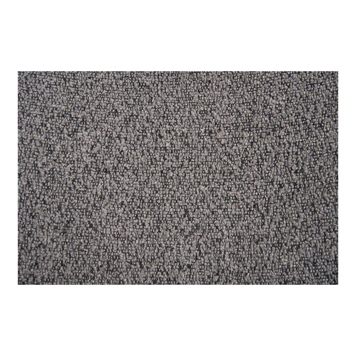 Bea Esszimmerstuhl 2er-Set – Bouclé Hellgrau, Beine Schwarz – Ansicht 6