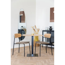 Jorin Esszimmerstuhl 2er-Set – Esche/Stoff Natur/Braun, Beine Schwarz – Ansicht 8