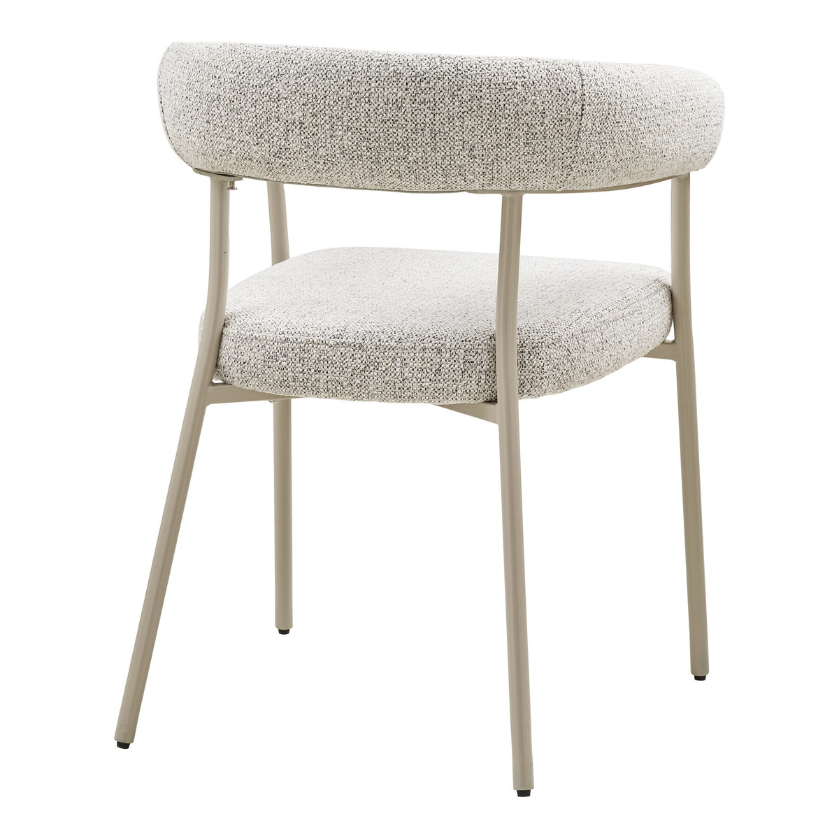 Lale Esszimmerstuhl 2er-Set – Stoff Sand, Beine Grau – Ansicht 4