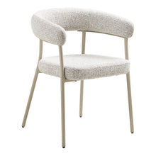 Lale Esszimmerstuhl 2er-Set – Stoff Sand, Beine Grau von Luiva Living