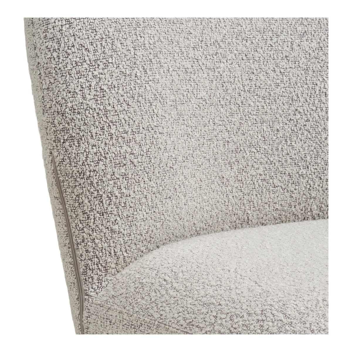 Ester Esszimmerstuhl mit Drehfunktion – Bouclé Sand, Beine Grau – Ansicht 5