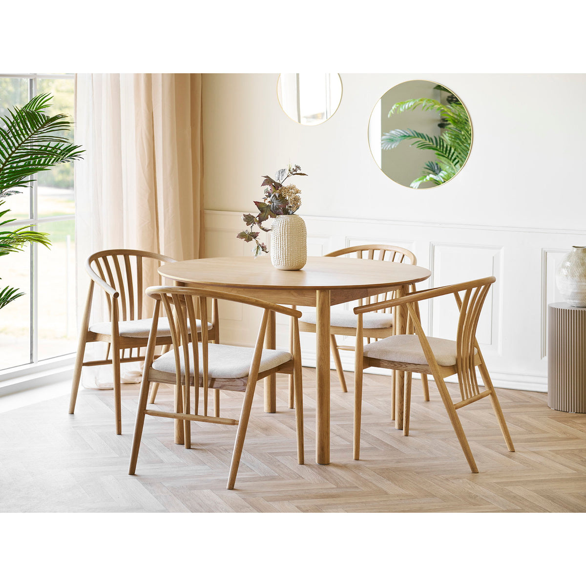 Joel Esszimmerstuhl – Eiche/Stoff Natur/Sand – Ansicht 8