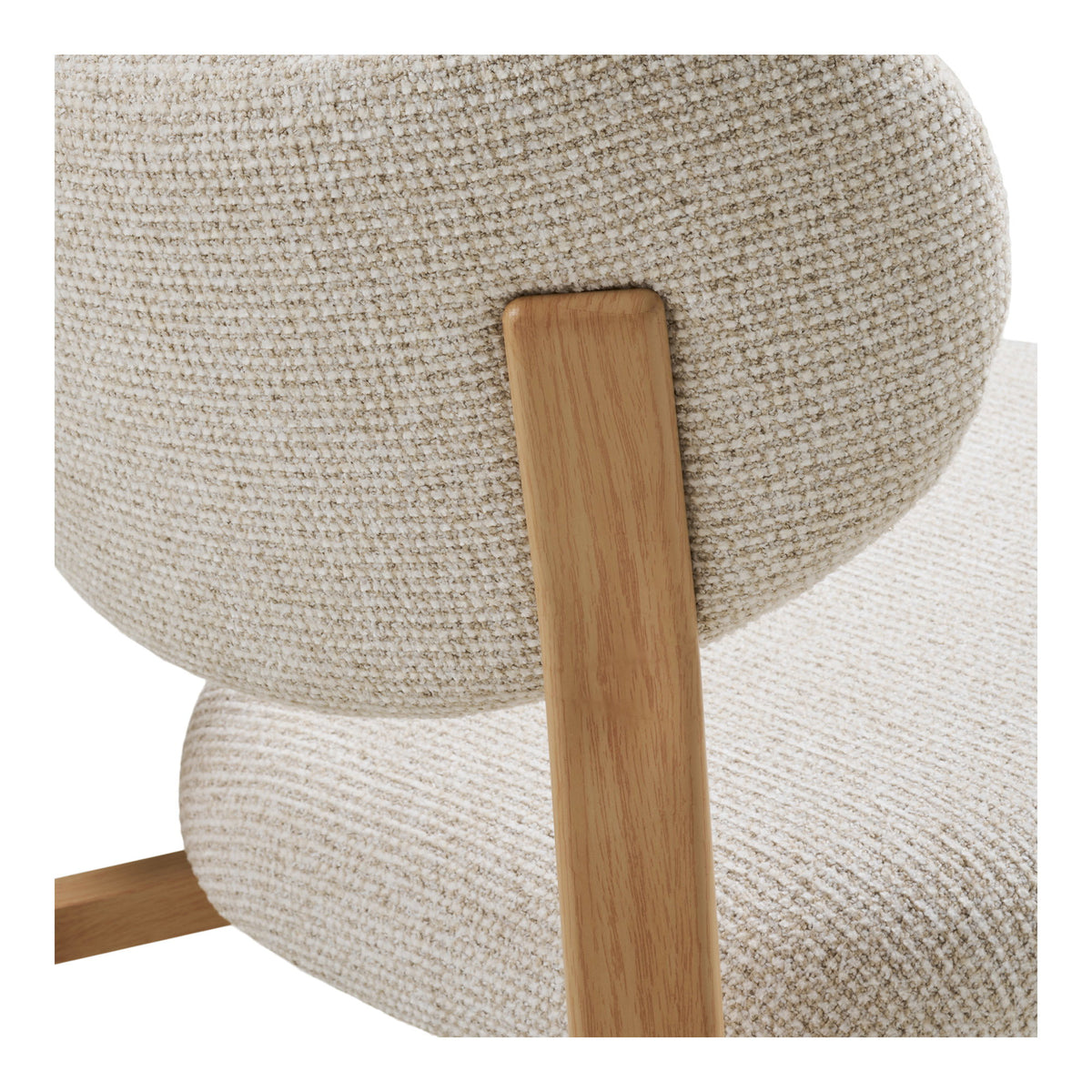 Bendix Esszimmerstuhl 2er-Set – Stoff Sand, Beine in Holzoptik Natur – Ansicht 5