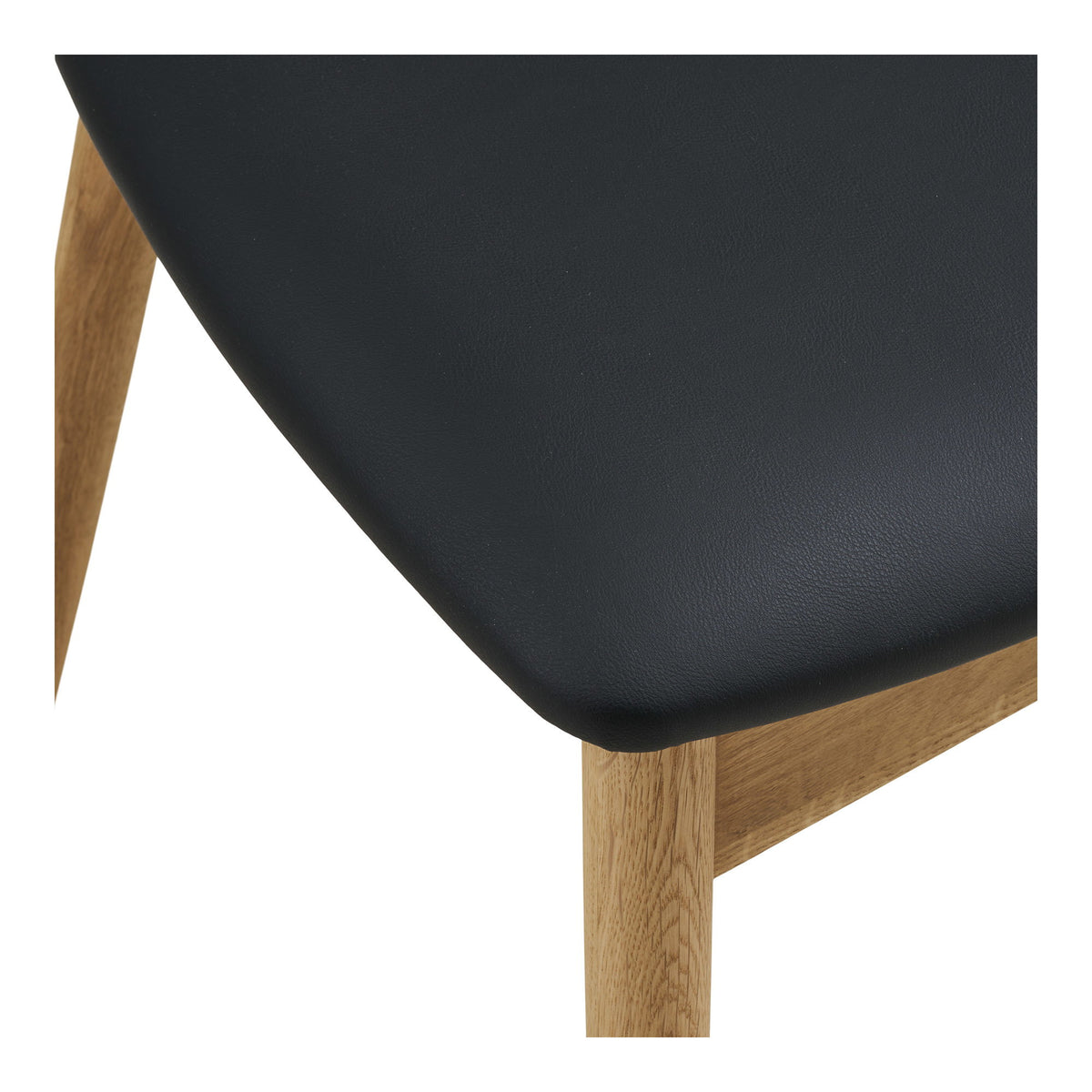 Ralf Esszimmerstuhl 2er-Set – Eiche/Kunstleder Natur/Schwarz – Ansicht 6