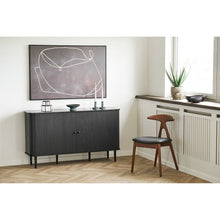 Ralf Esszimmerstuhl 2er-Set – Esche/Kunstleder Dunkelbraun/Schwarz – Ansicht 8