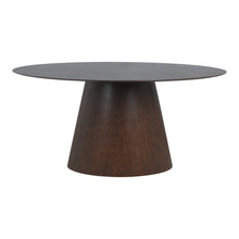 Palle Esstisch oval – Walnussfurnier Dunkelbraun, 160 × 90 cm von Luiva Living