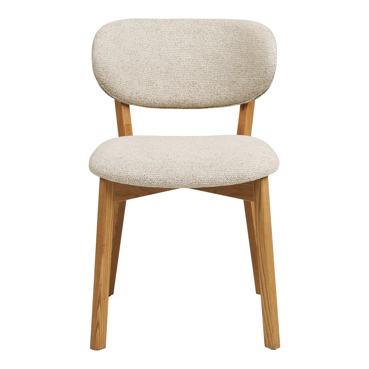 Ian Esszimmerstuhl 2er-Set – Eiche/Stoff Natur/Beige – Ansicht 2