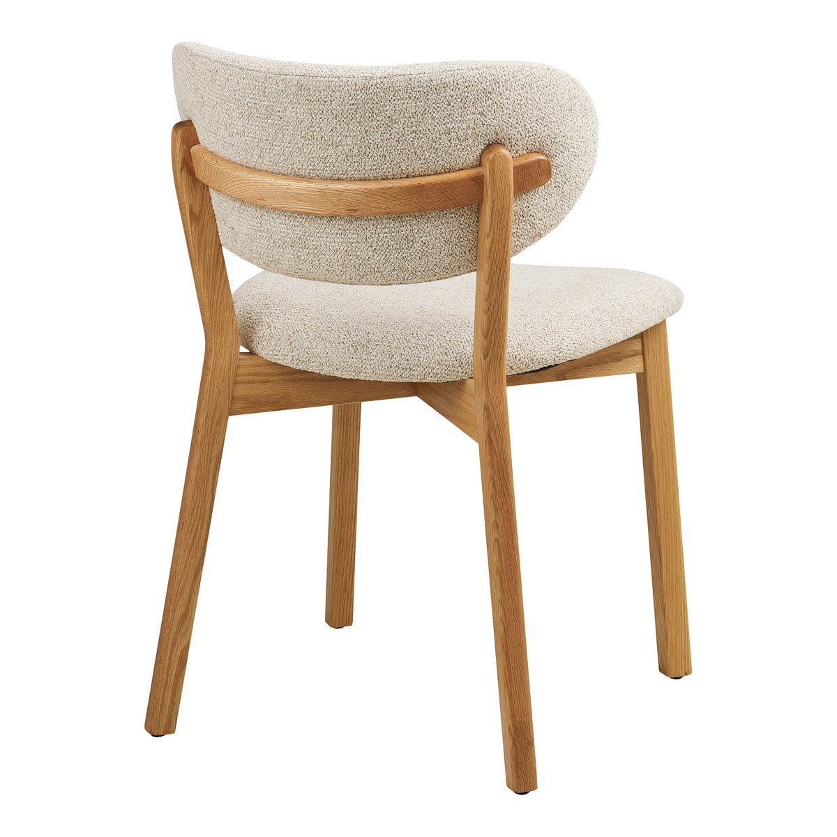 Ian Esszimmerstuhl 2er-Set – Eiche/Stoff Natur/Beige – Ansicht 4