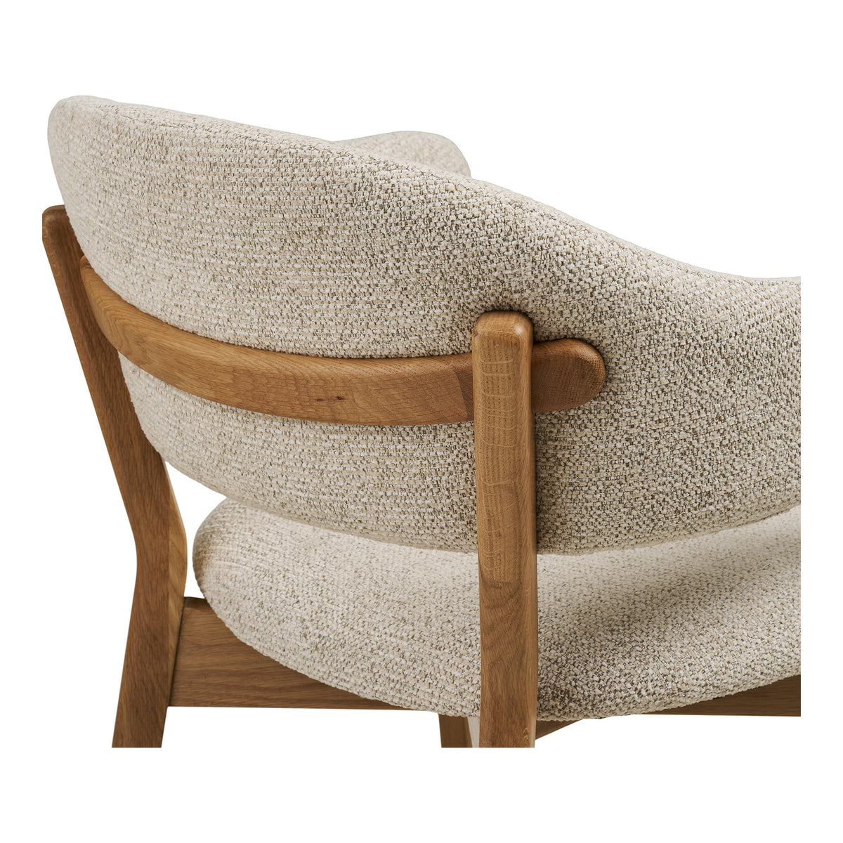 Ian Esszimmerstuhl mit Armlehnen – Eiche/Stoff Natur/Beige – Ansicht 5