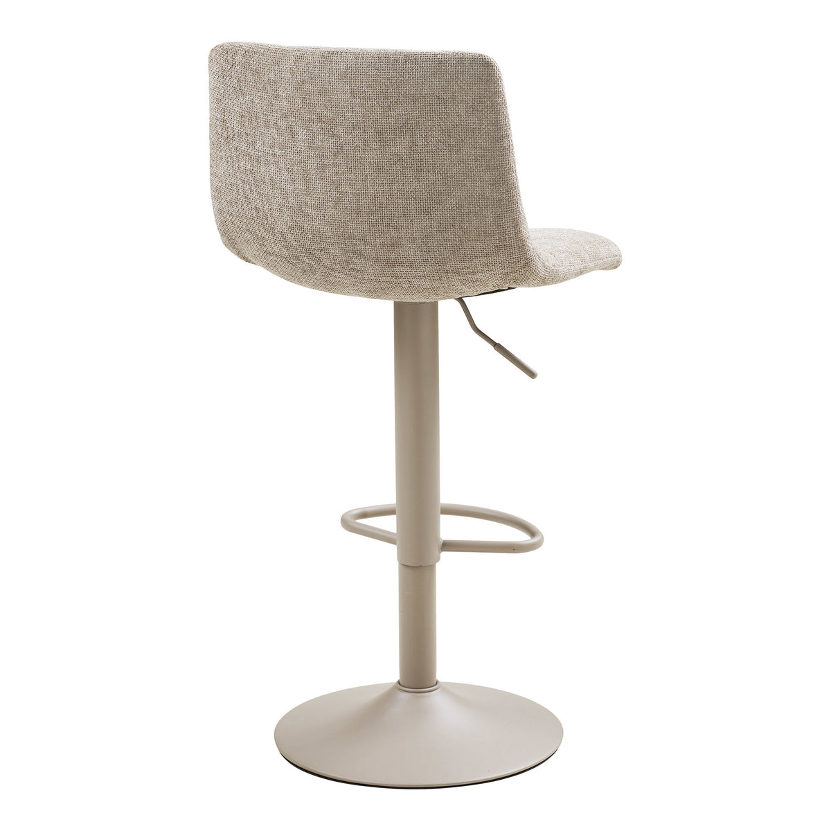 Knut Barstuhl 2er-Set – Stoff Grau, Beine Grau – Ansicht 4