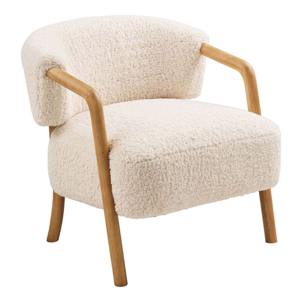 Marlen Sessel – Stoff Beige/Natur dunkel von Luiva Living
