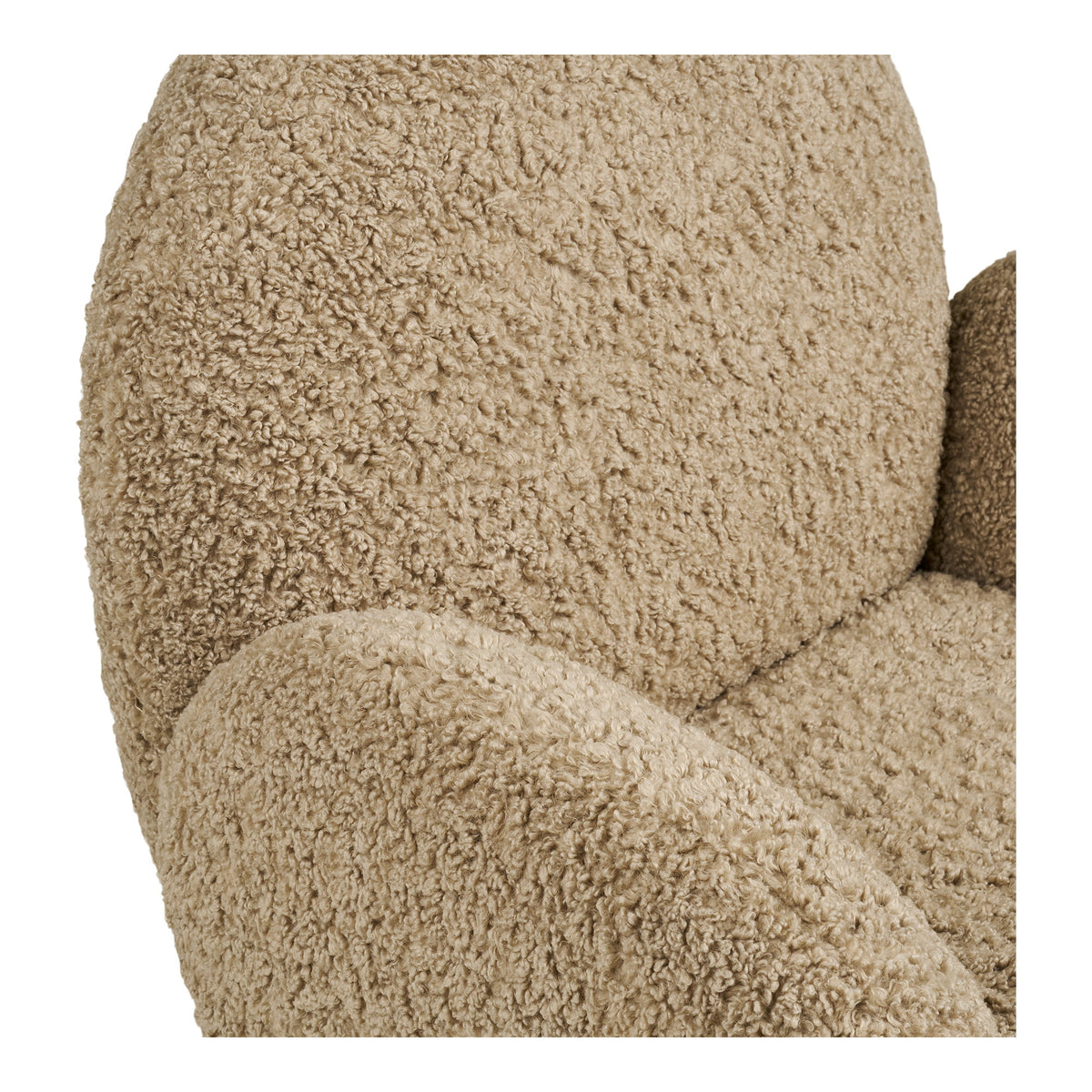 Niklas Sessel mit Drehfunktion – Stoff Hellbraun – Ansicht 6