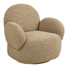 Niklas Sessel mit Drehfunktion – Stoff Hellbraun von Luiva Living
