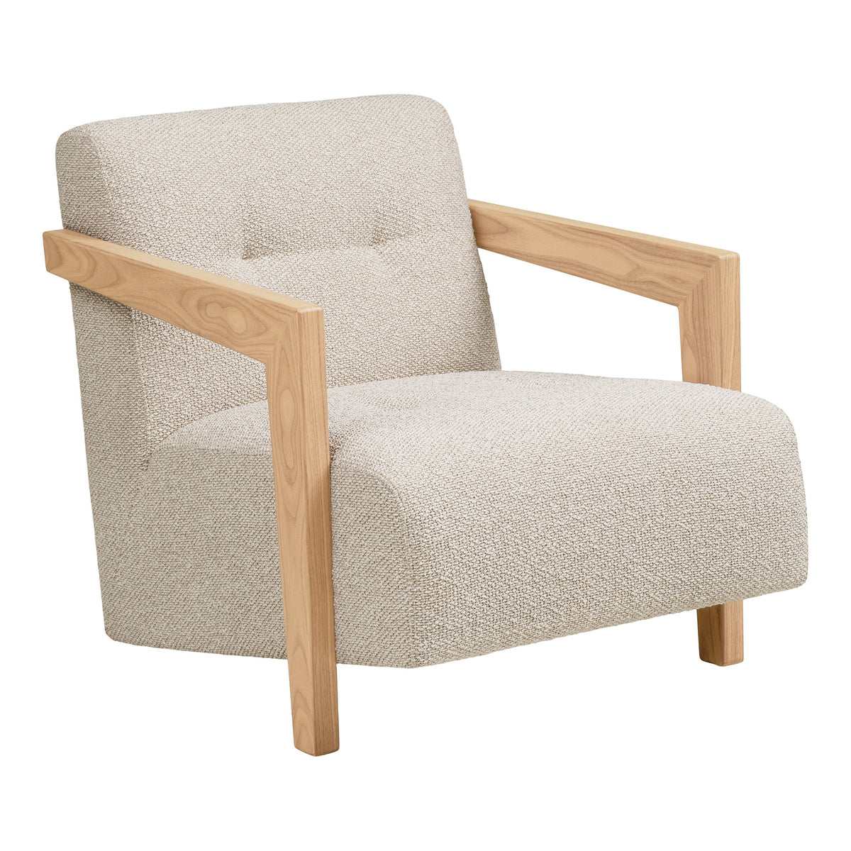 Vida Sessel mit Armlehnen – Stoff Beige von Luiva Living