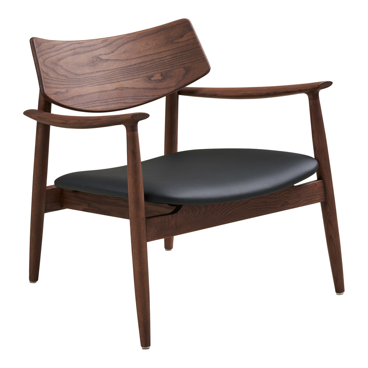 Erja Sessel – Esche/Kunstleder Dunkelbraun/Schwarz von Luiva Living