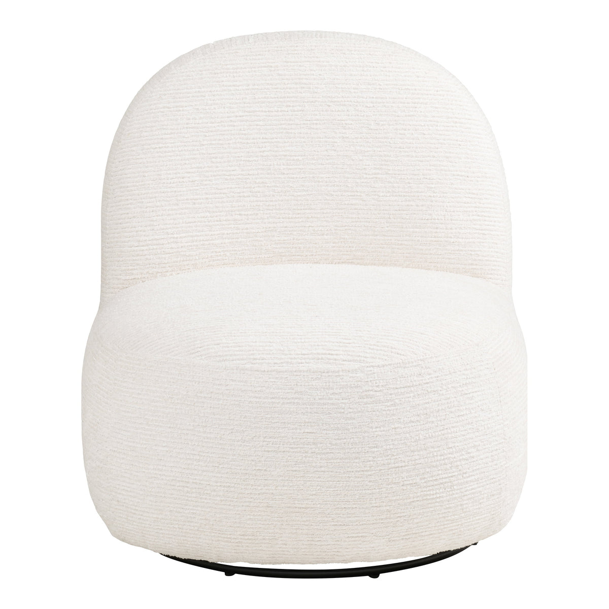 Cora Sessel mit Drehfunktion – Stoff Cremeweiß – Ansicht 2