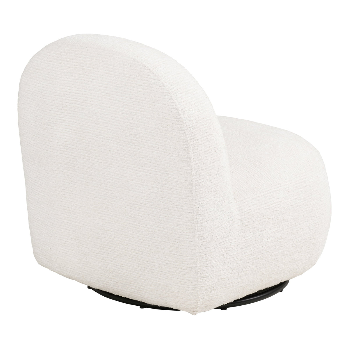 Cora Sessel mit Drehfunktion – Stoff Cremeweiß – Ansicht 4