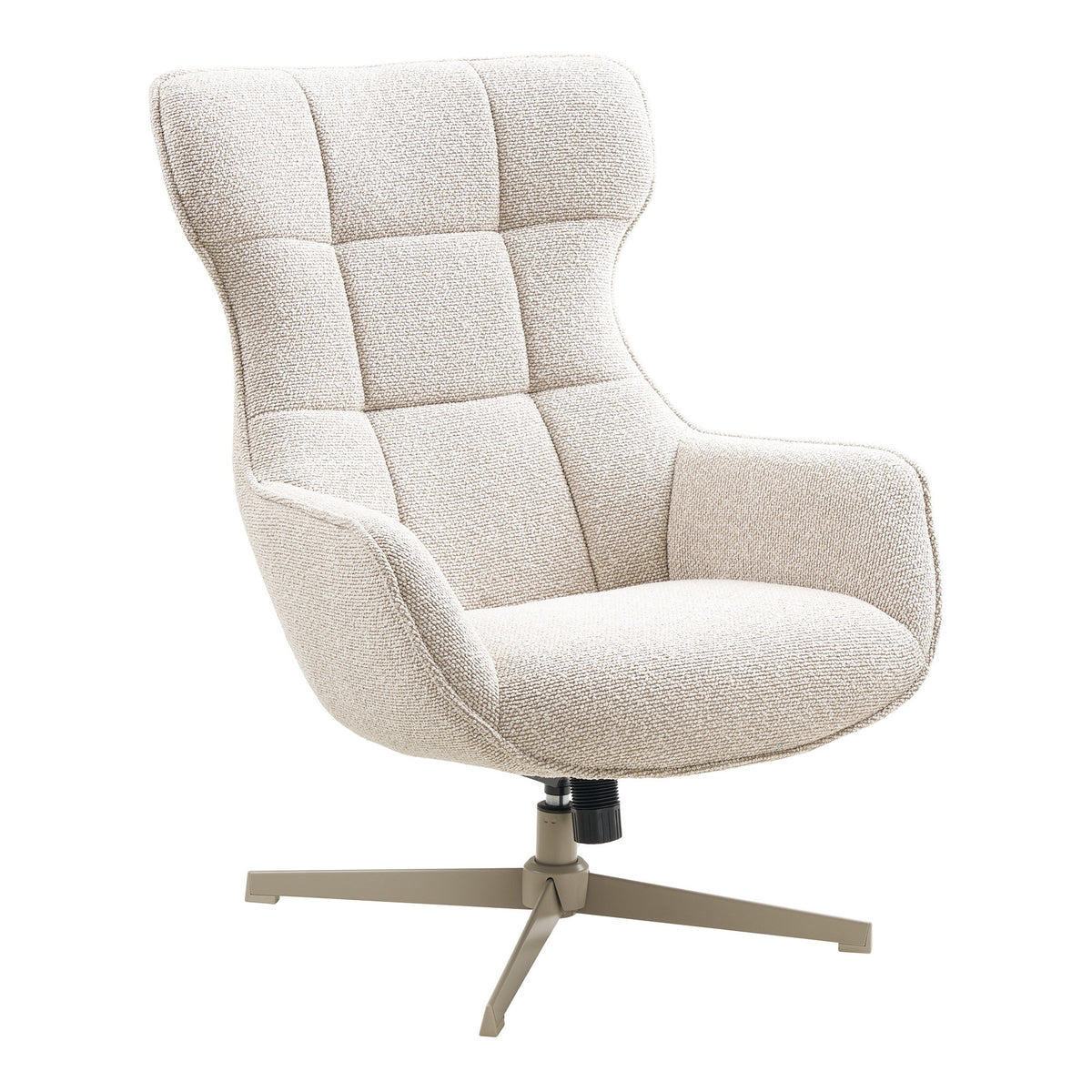 Torben Sessel mit Drehfunktion – Stoff Natur von Luiva Living