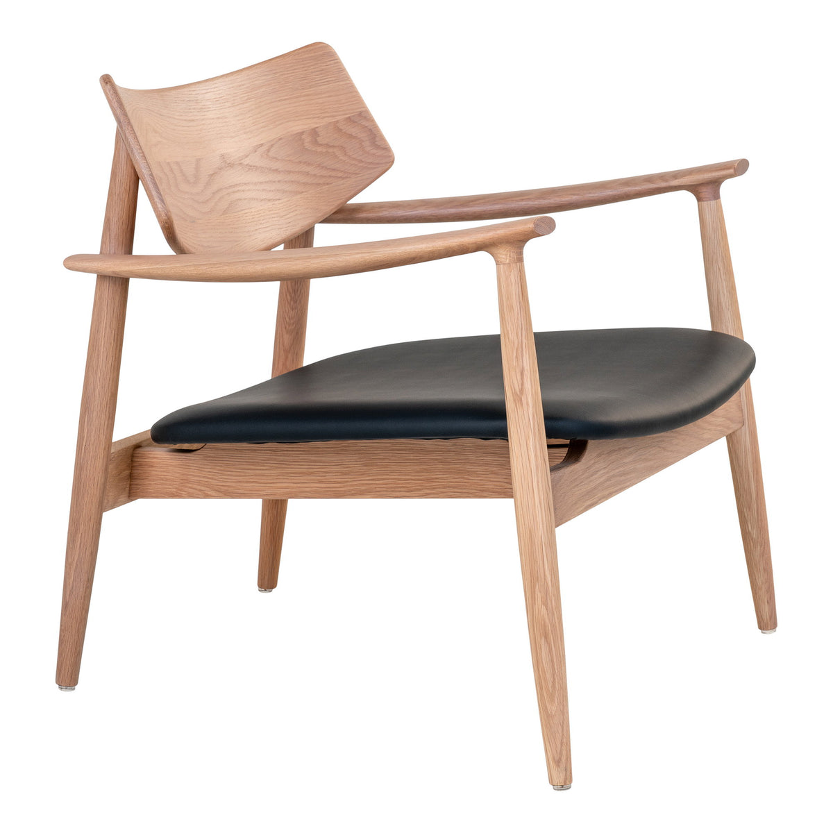 Erja Sessel – Eiche/Kunstleder Natur/Schwarz – Ansicht 3
