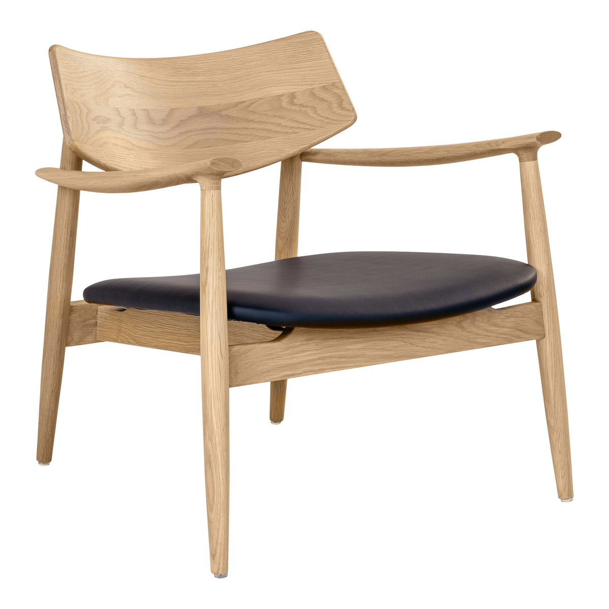 Erja Sessel – Eiche/Kunstleder Natur/Schwarz von Luiva Living
