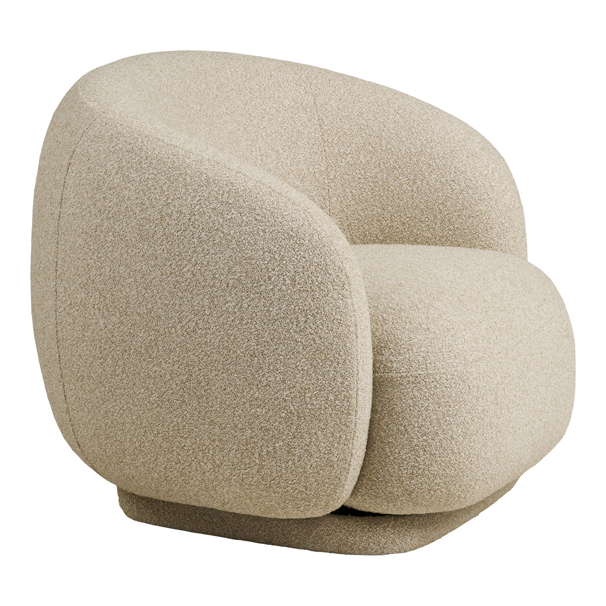 Fritz Sessel mit Drehfunktion – Stoff Sand – Ansicht 3
