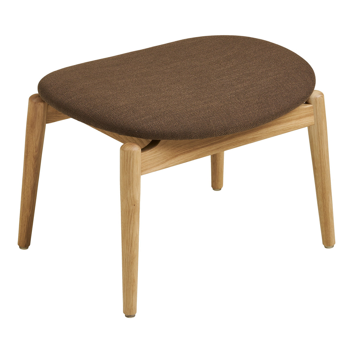 Erja Sessel mit Fußhocker – Eiche Natur/Braun – Ansicht 6