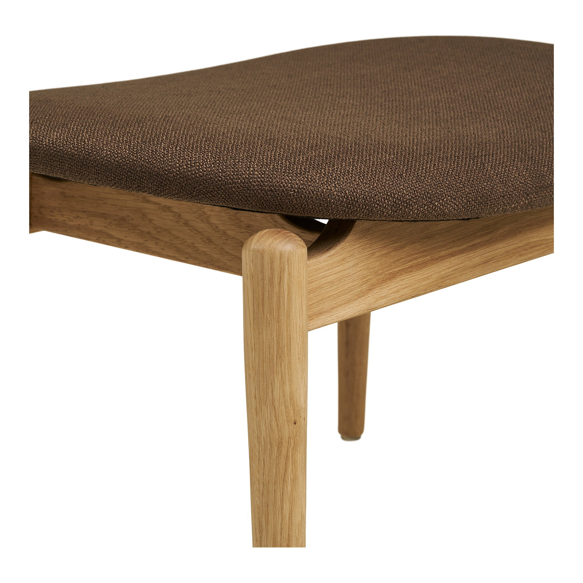 Erja Sessel mit Fußhocker – Eiche Natur/Braun – Ansicht 7