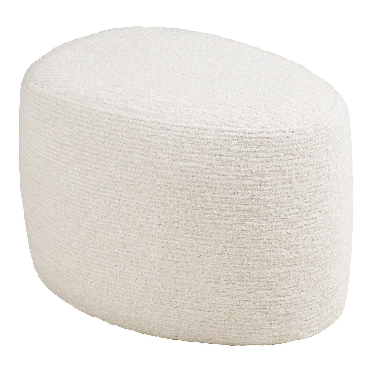 Cora Sessel mit Pouf – Stoff Cremeweiß – Ansicht 7