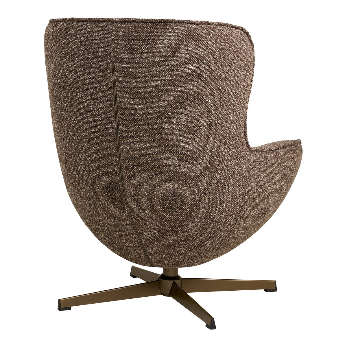 Tilda Sessel mit Drehfunktion – Stoff Braun, Beine Bronze – Ansicht 4