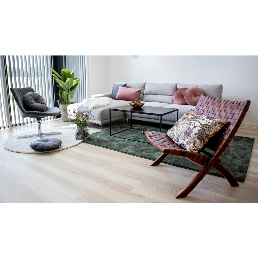 Leif Klappstuhl – Leder Braun, Beine Teak – Ansicht 8
