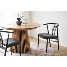 Agda Esszimmerstuhl 2er-Set – Eiche/Kunstleder Schwarz – Ansicht 5