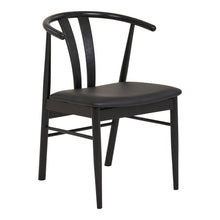 Agda Esszimmerstuhl 2er-Set – Eiche/Kunstleder Schwarz von Luiva Living