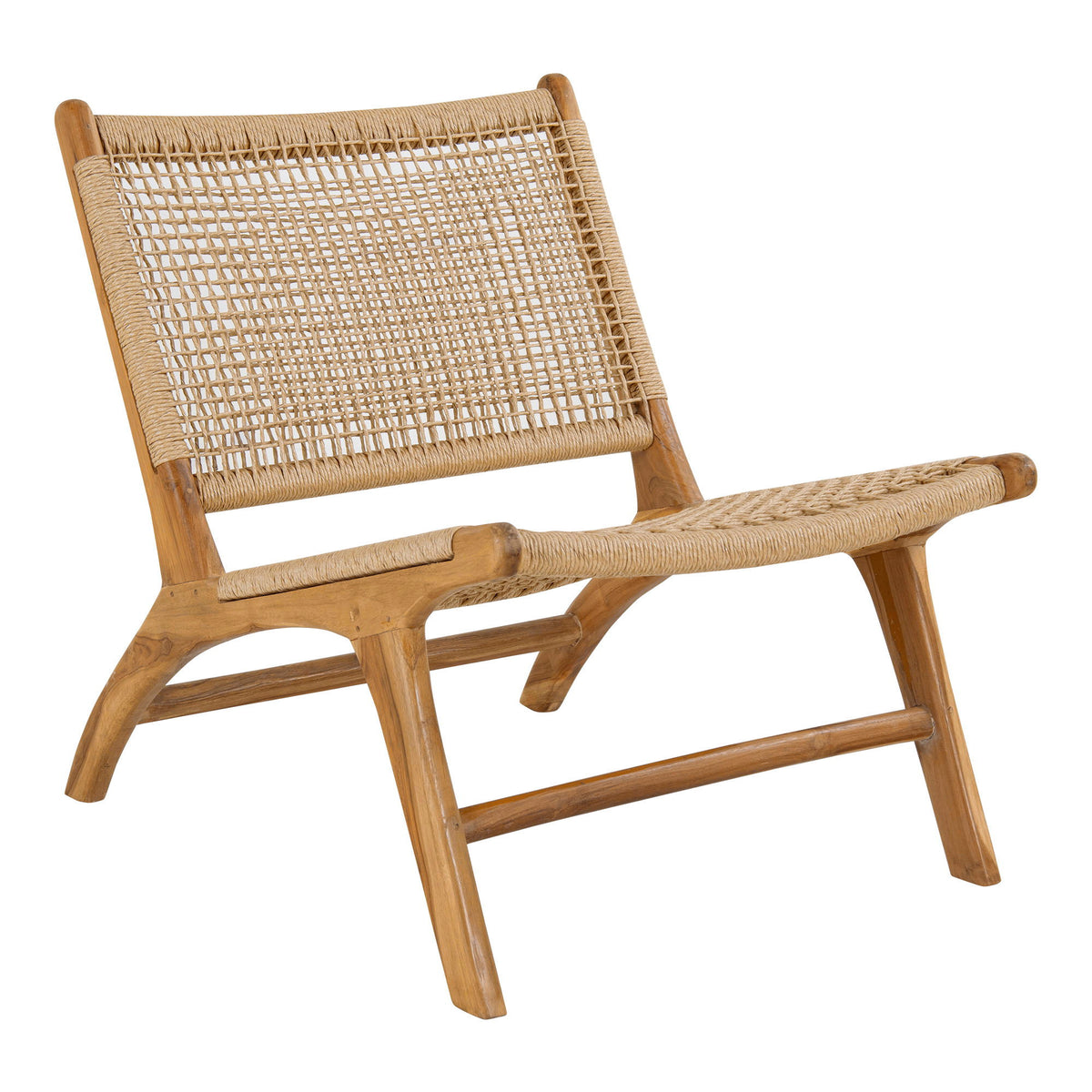 Sune Sessel mit Fußhocker – Teak/Polyrattan Natur – Ansicht 2