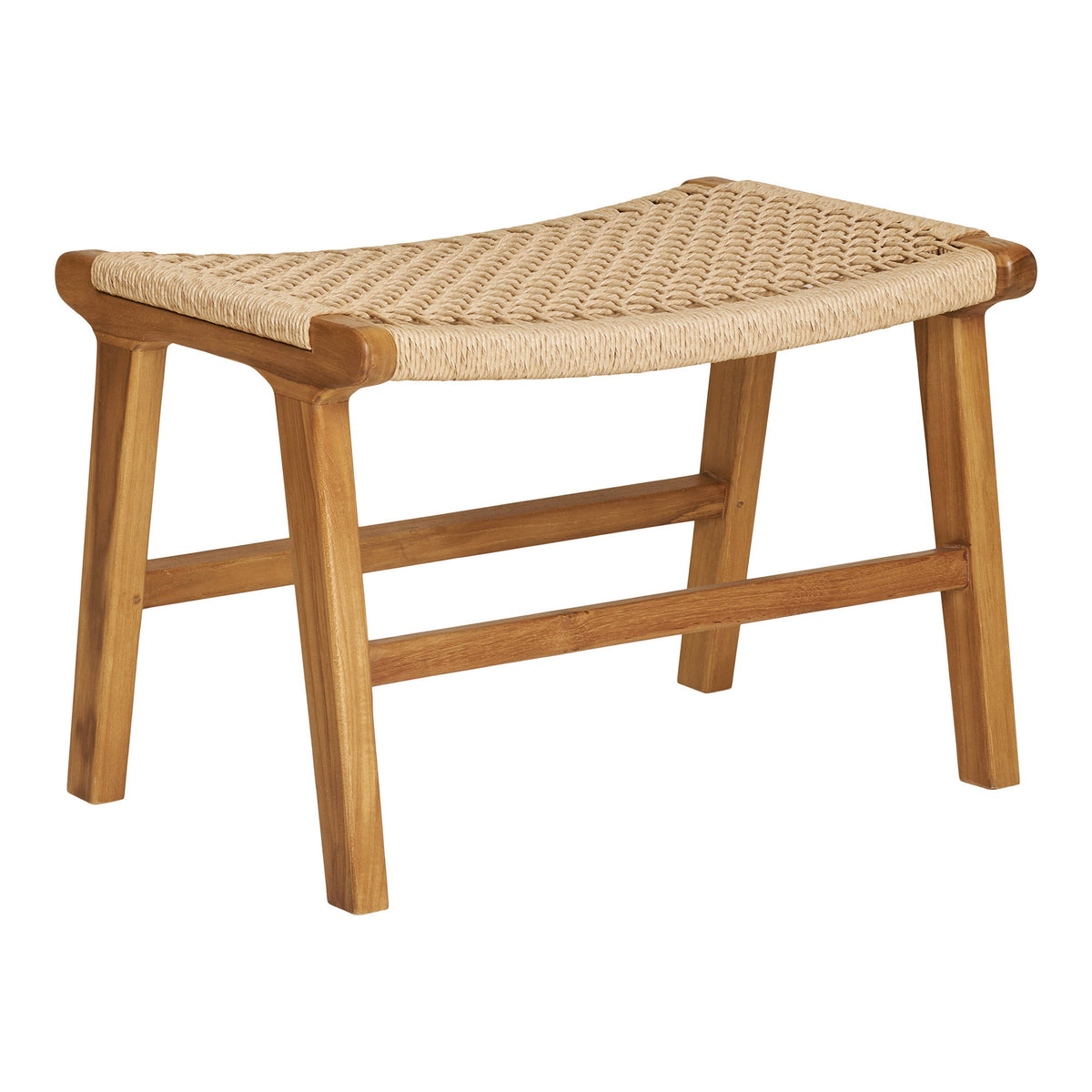 Sune Sessel mit Fußhocker – Teak/Polyrattan Natur – Ansicht 3