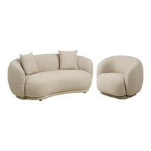 Fritz 2,5-Sitzer-Sofa und Sessel – Sand von Luiva Living