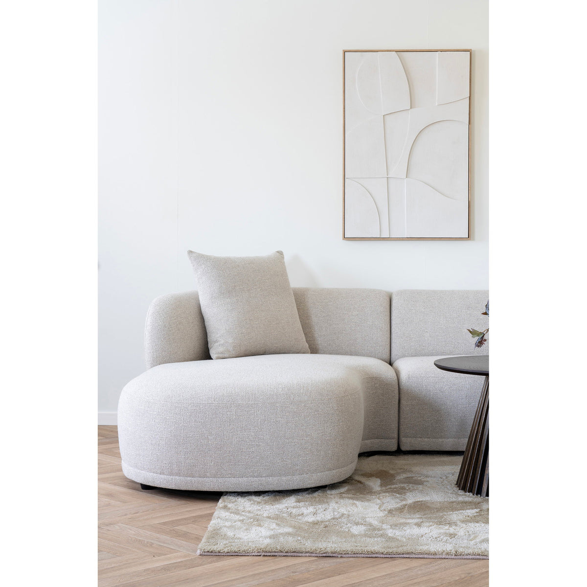 Tea Sofa mit Récamiere links – Natur – Ansicht 7
