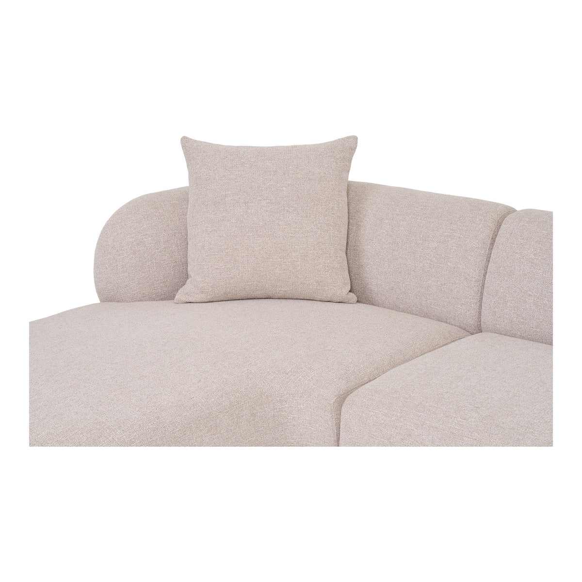 Tea Sofa mit Récamiere links – Natur – Ansicht 3