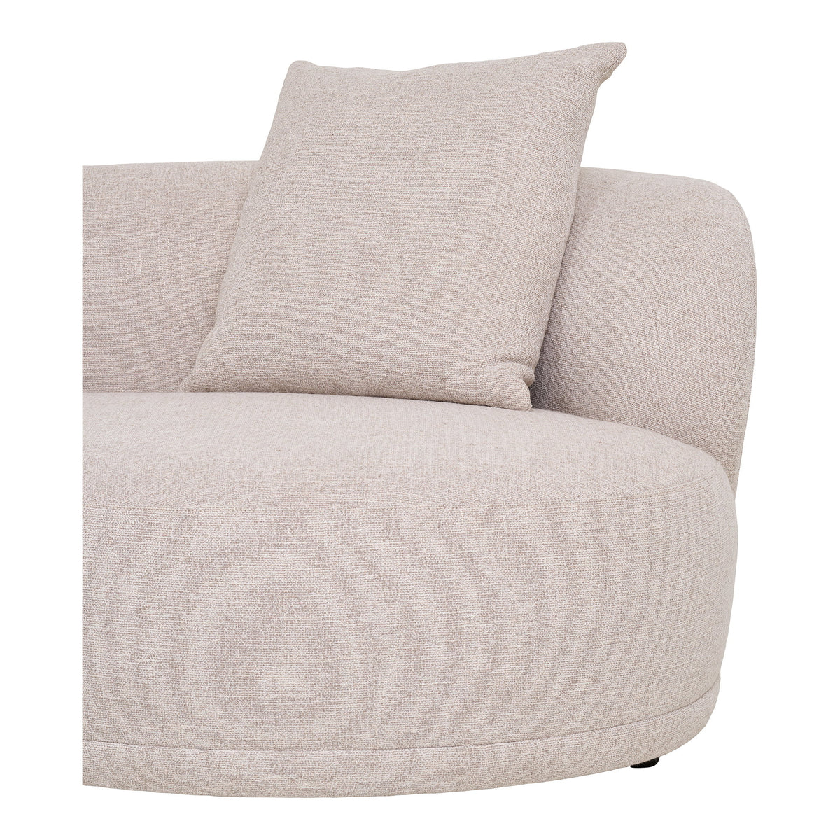 Tea Sofa mit Récamiere links – Natur – Ansicht 4