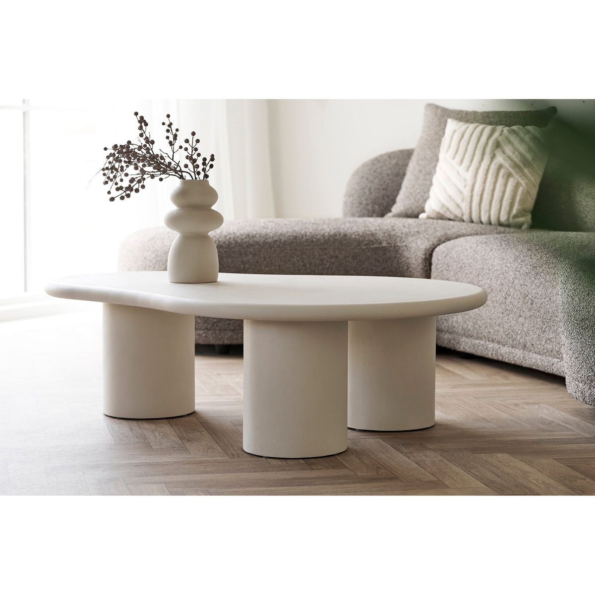 Tea Sofa mit Récamiere links – Braun – Ansicht 7